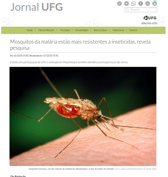 Jornal da UFG destaca artigo publicado na Revista Sociedade Científica Jornal da UFG destaca artigo publicado na Revista Sociedade Científica